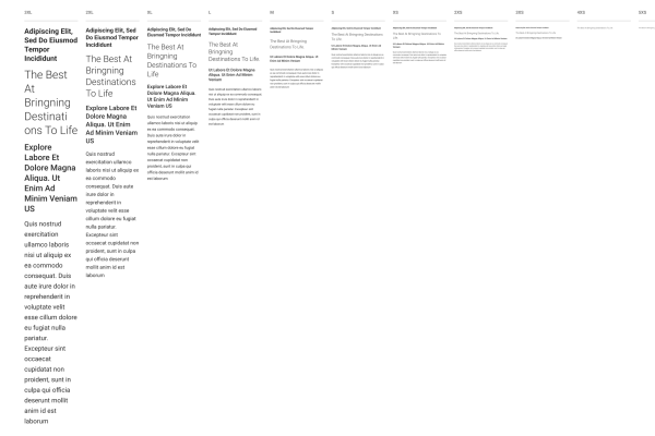 Typography - Desktop